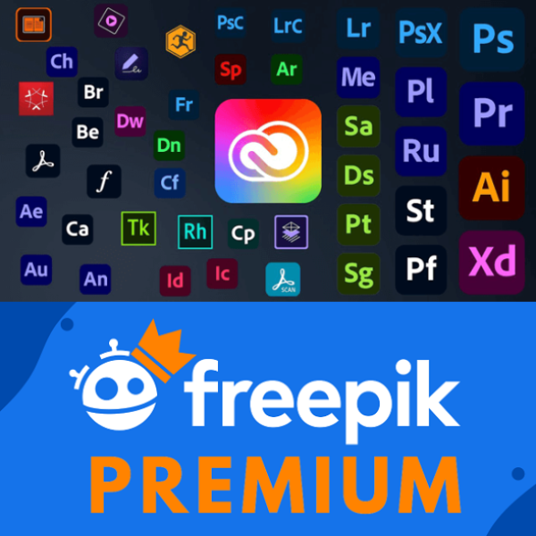 Combo Designer Pro: Adobe All Apps + Tặng tài khoản Freepik